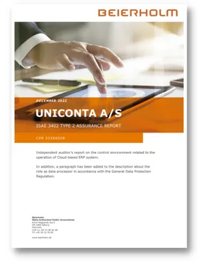 Uniconta achieves the ISAE 3402 for 2022 - Uniconta
