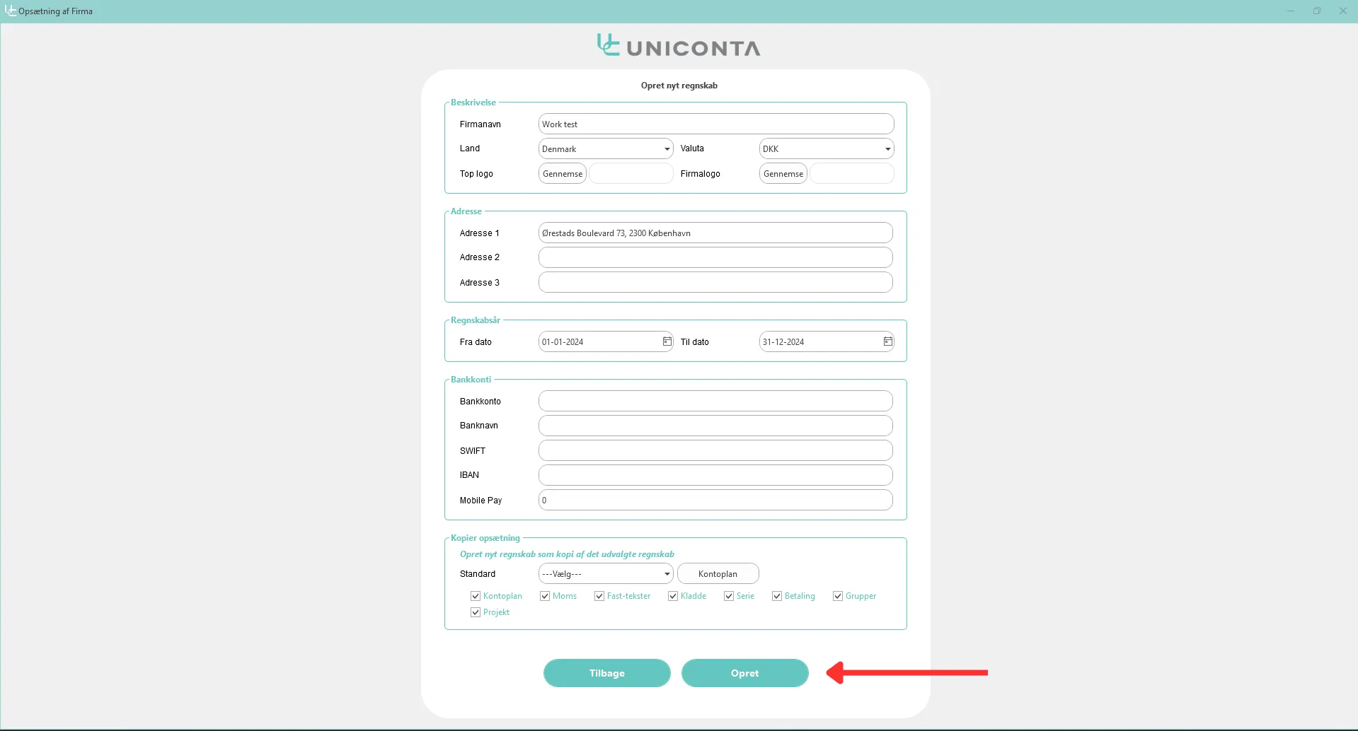 Setting up Uniconta Work for new customers - Uniconta